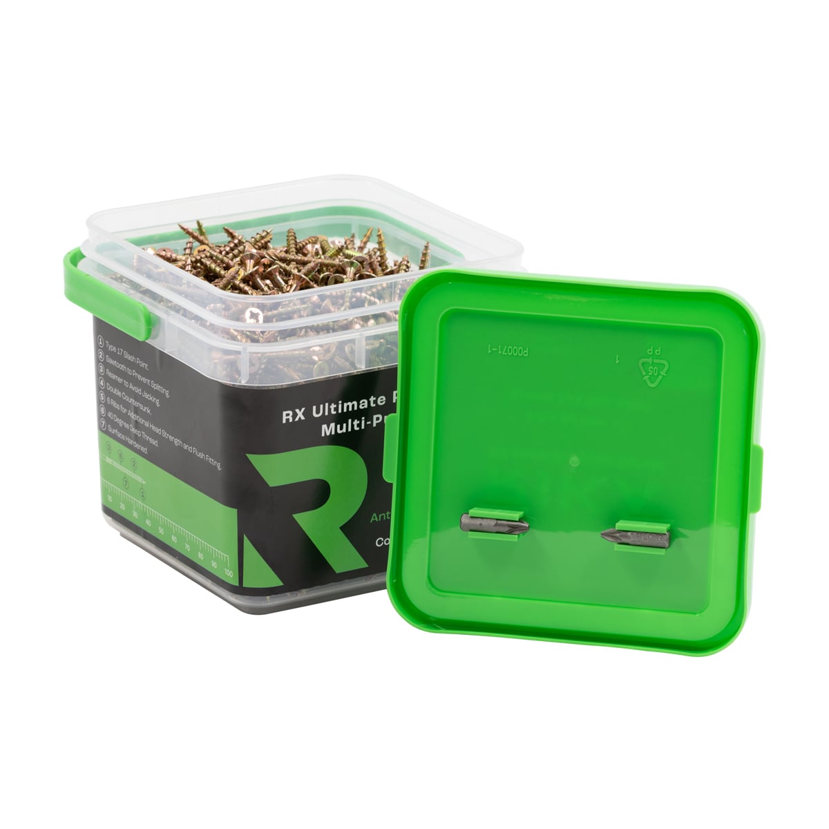 Rikä MPSRX012 4.0 x 40mm RX High Performance CSK Pozi Multi Purpose Screw 1200pk